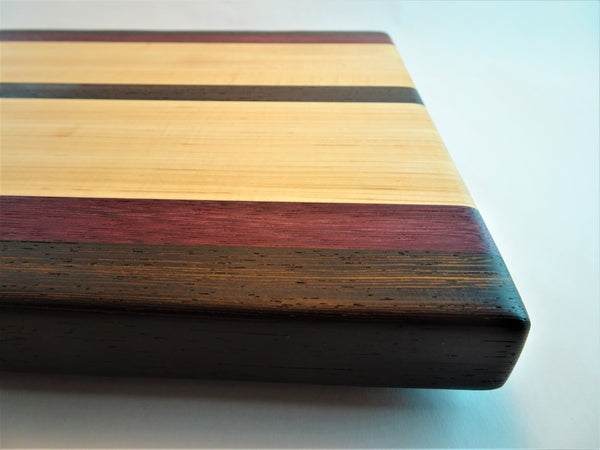 Large Wenge/Purpleheart/Maple Cutting Board