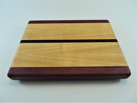 Small Purpleheart/Maple/Wenge Cutting Board