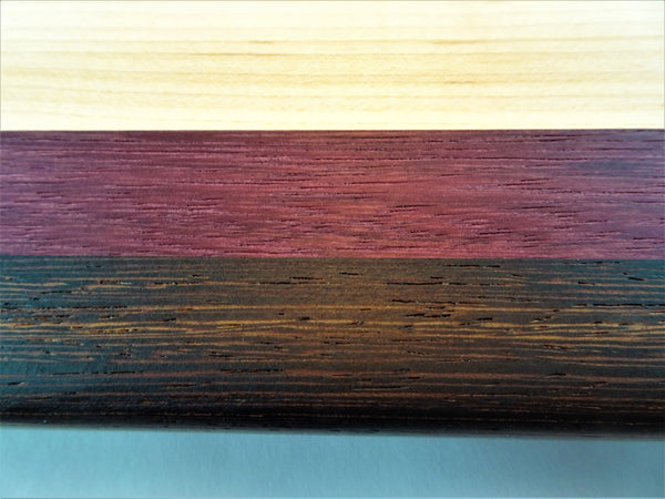 Large Wenge/Purpleheart/Maple Cutting Board